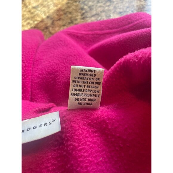 Hoodie Full Zip Jacket Womens Pink Pockets Warm Comfy Casual - Picture 9 of 13